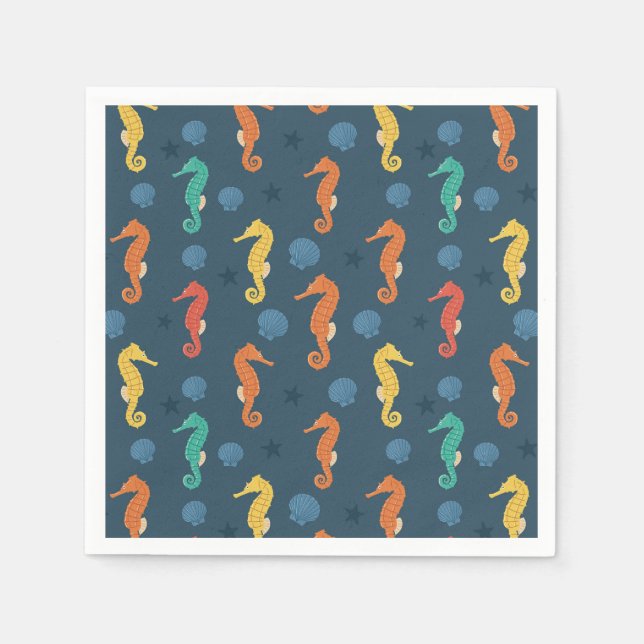 Seahorse Pattern Napkins (Front)