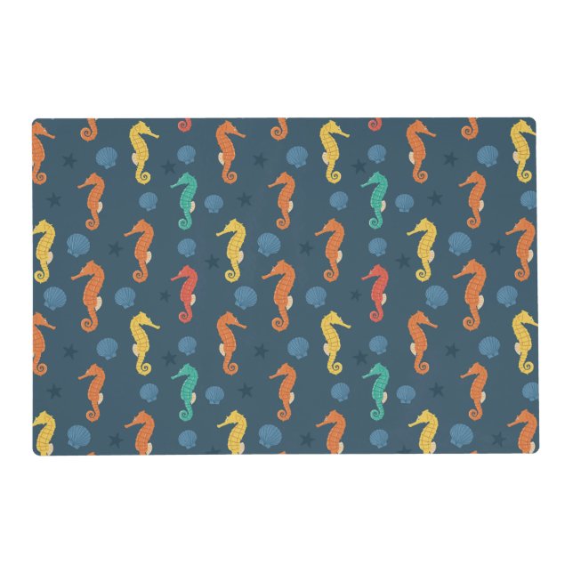 Seahorse Pattern Placemat (Front)