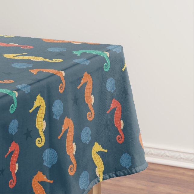 Seahorse Pattern Tablecloth (In Situ)