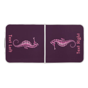 Seahorse Pink Beer Pong Table