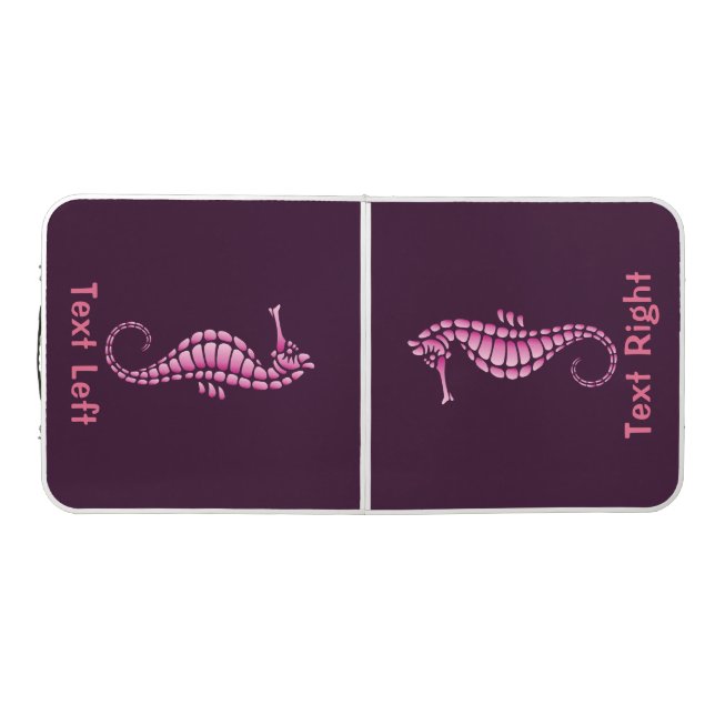 Seahorse Pink Beer Pong Table (Top)