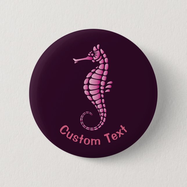 Seahorse Pink Button (Front)