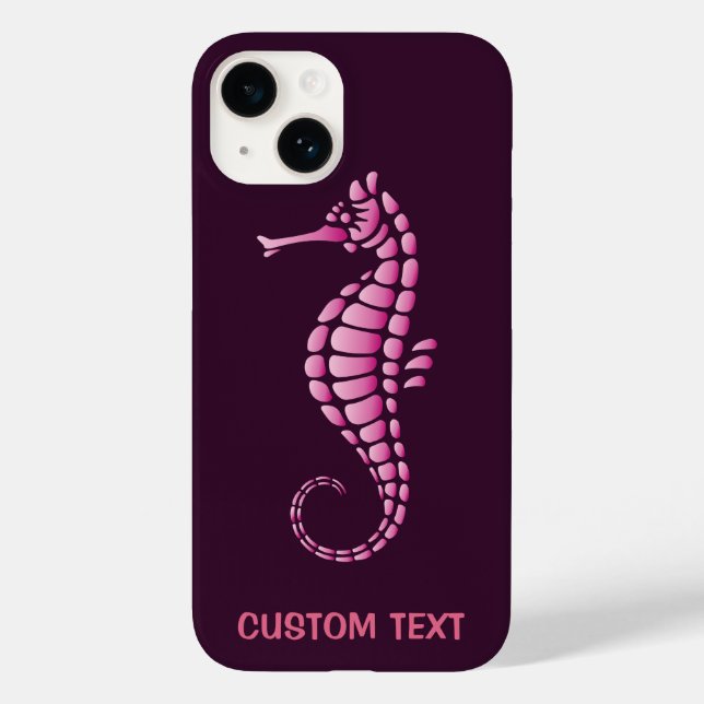 Seahorse Pink Case-Mate iPhone Case (Back)