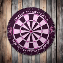 Seahorse Pink Dart Board