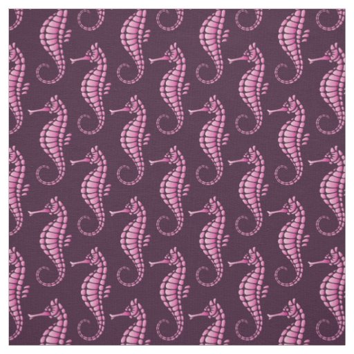 Seahorse Pink Fabric
