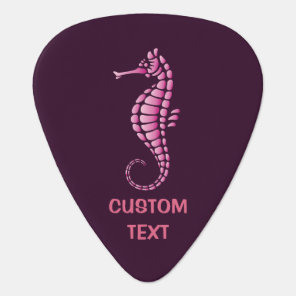 Seahorse Pink Guitar Pick