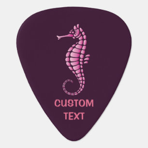 Seahorse Pink Guitar Pick