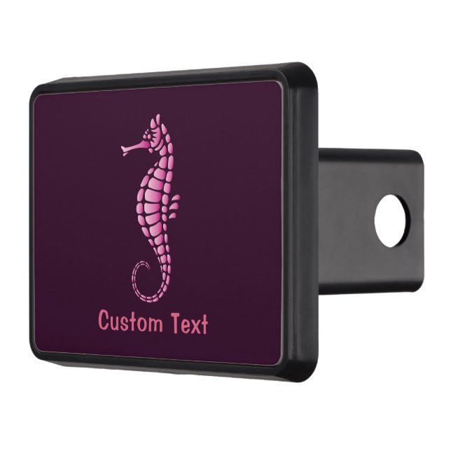 Seahorse Pink Hitch Cover (Left)