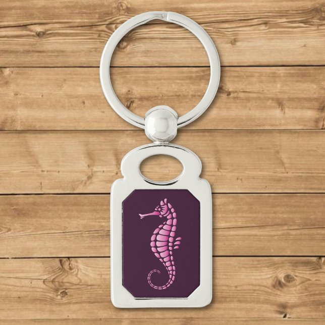 Seahorse Pink Keychain (Creator Uploaded)