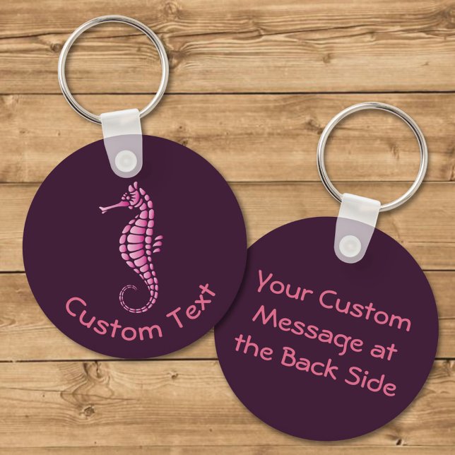 Seahorse Pink Keychain (Creator Uploaded)