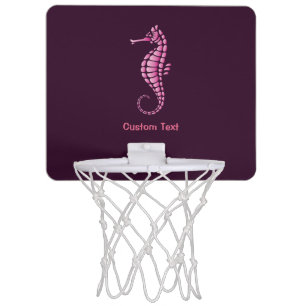 Seahorse Pink Mini Basketball Hoop