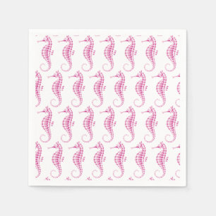 Seahorse Pink Napkins