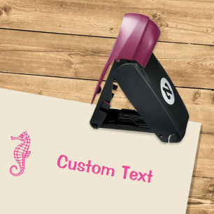 Seahorse Pink Pocket Stamp