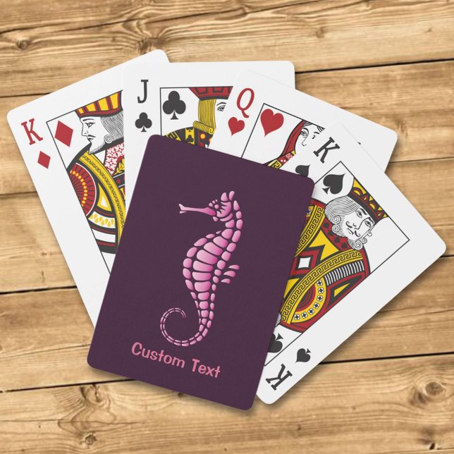 Seahorse Pink Poker Cards (Creator Uploaded)