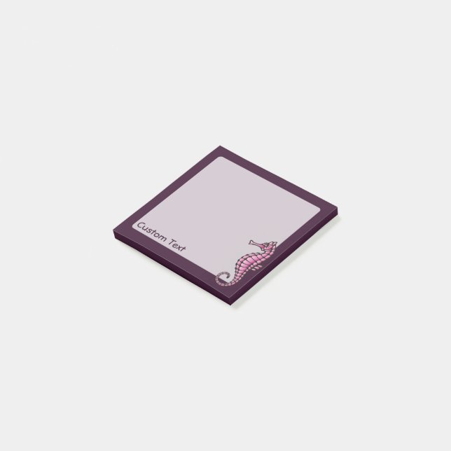 Seahorse Pink Post-it Notes (Angled)