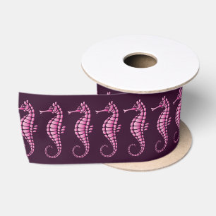 Seahorse Pink Satin Ribbon