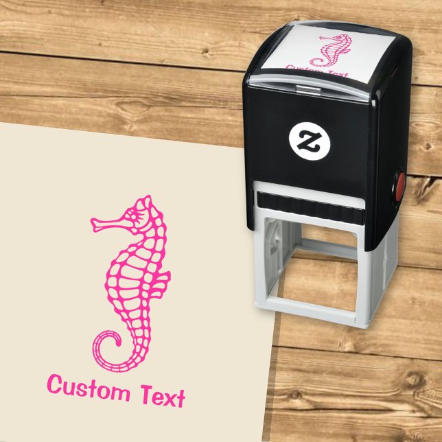 Seahorse Pink Self-inking Stamp (Creator Uploaded)