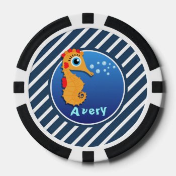 Seahorse Poker Chips by doozydoodles at Zazzle