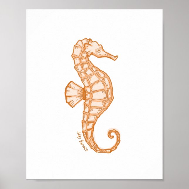 Seahorse Print (Front)