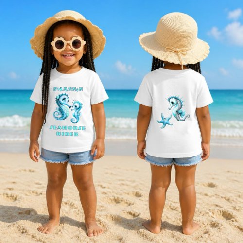 Seahorse Rider Kids Ocean Fun Baby T-Shirt