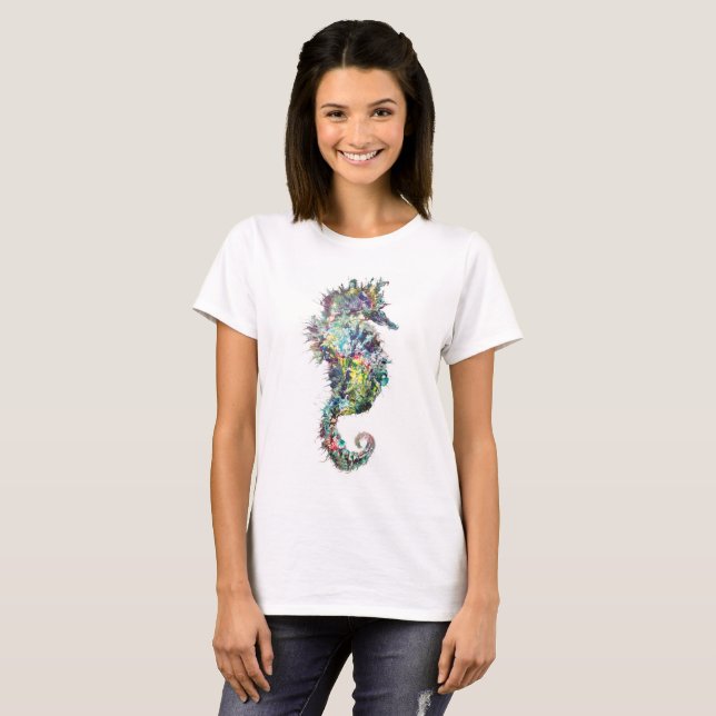 Seahorse, Seahorse T-Shirt, Beach T-Shirt (Front Full)