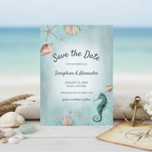Seahorse & Seashell Beach Wedding