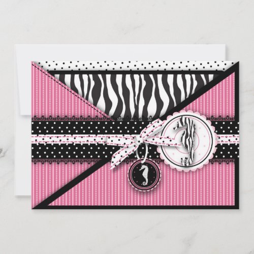Seahorse Sensation Baby Shower Invitation
