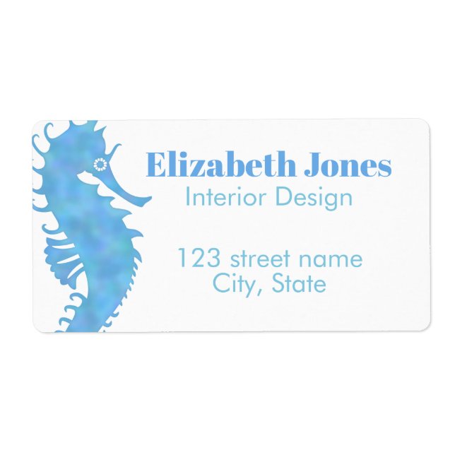 Seahorse Shipping Labels (Front)