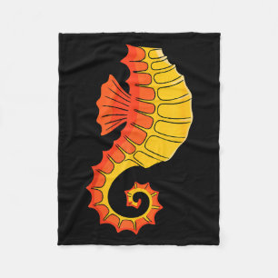 Seahorse Shirt Adult Kids Men Women Sea Horse Cost Fleece Blanket