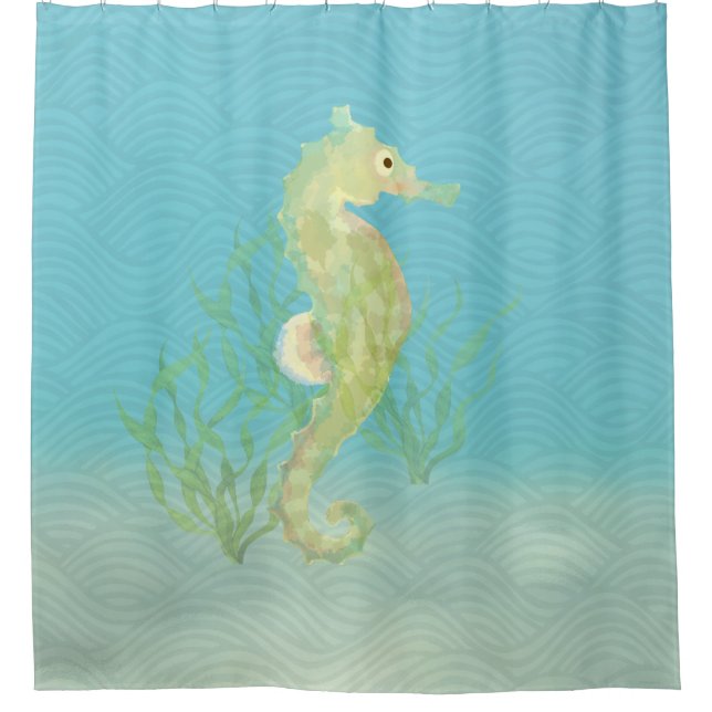 Seahorse Shower Curtain (Front)