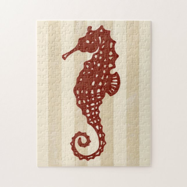 Seahorse Silhouette Jigsaw Puzzle (Vertical)