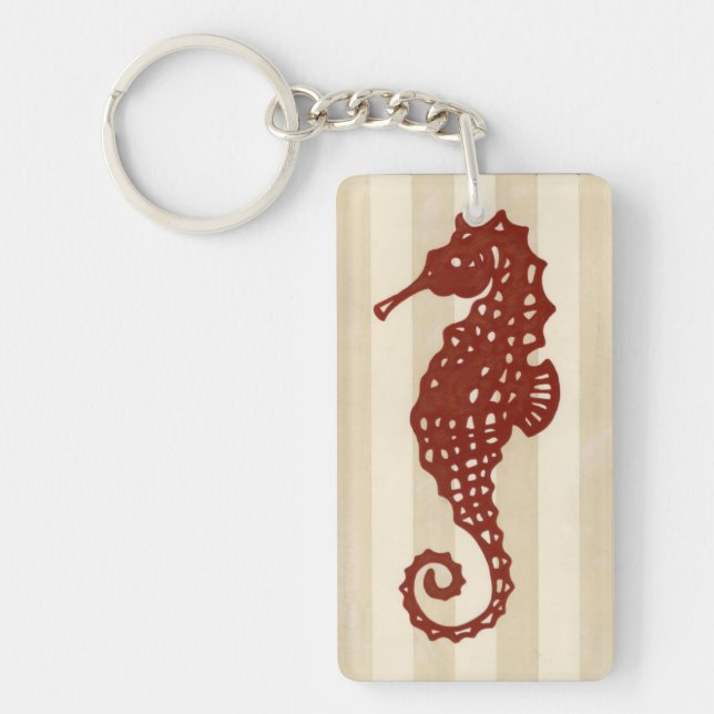 Seahorse Silhouette Keychain (Front)