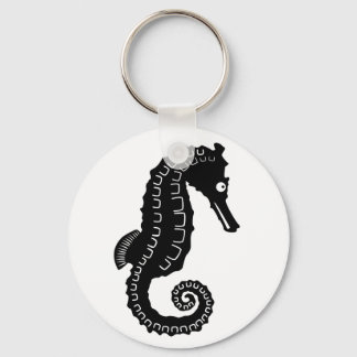 Seahorse Silhouette Keychain