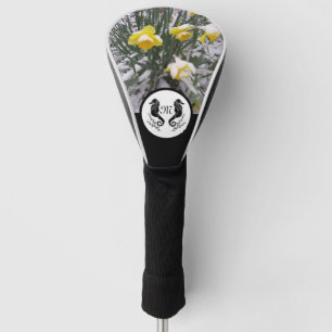 Seahorse Silhouette Monogram w Photo Golf Head Cover