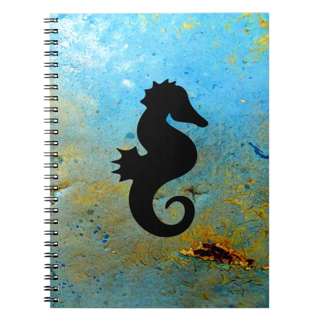 Seahorse Silhouette Notebook (Front)