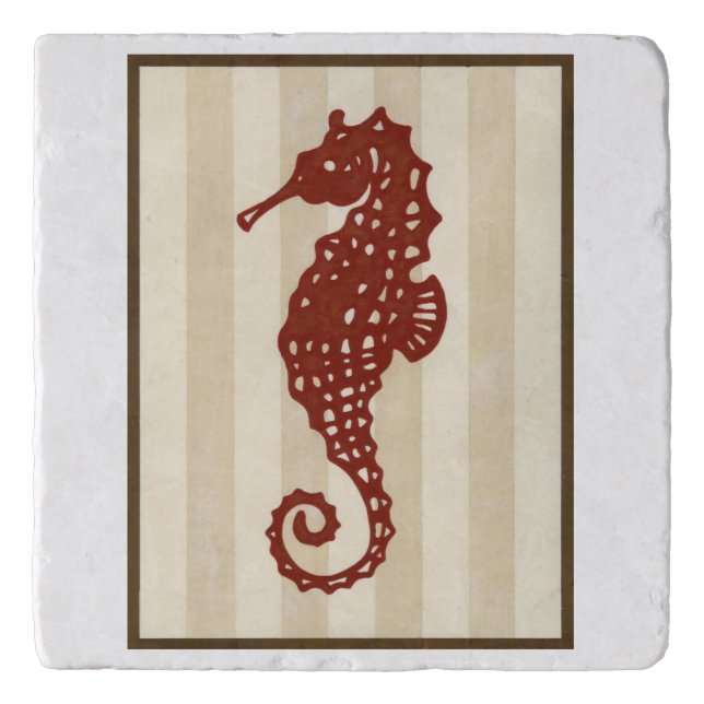 Seahorse Silhouette Trivet (Front)