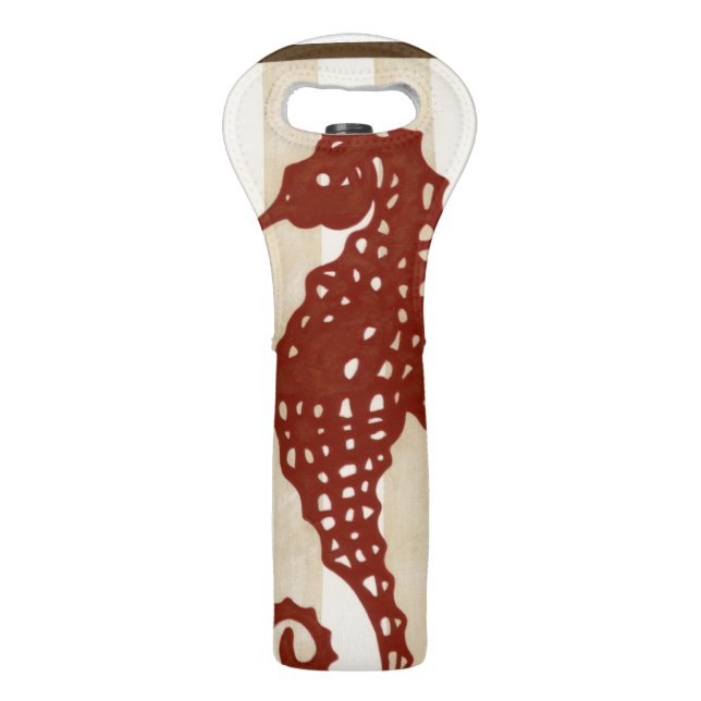 Seahorse Silhouette Wine Bag (Back)