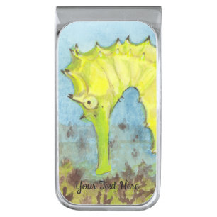 Seahorse Silver Finish Money Clip