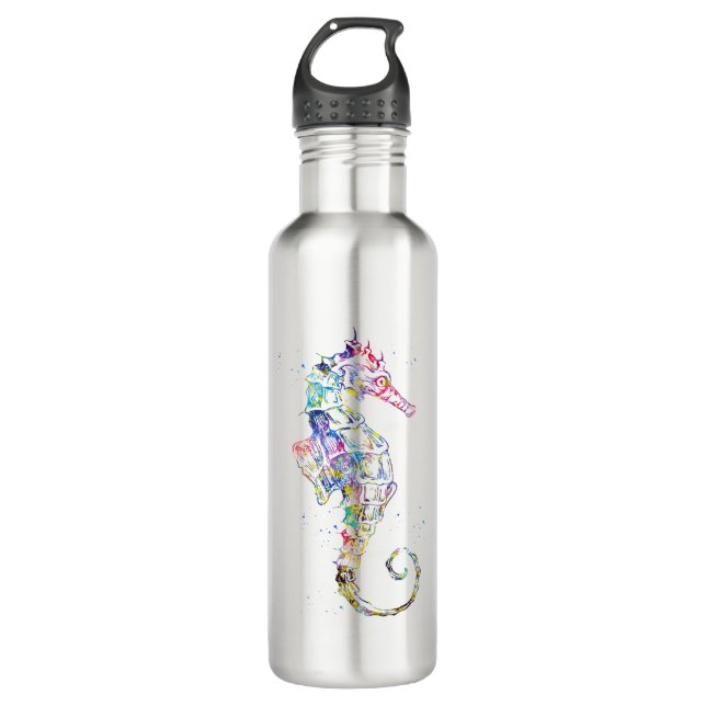 Seahorse Stainless Steel Water Bottle (Front)