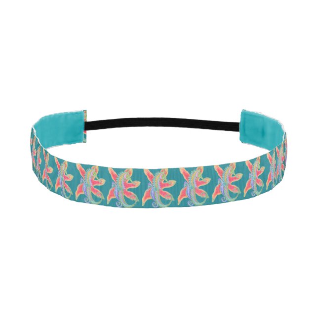 seahorse starfish blue headband (Front)