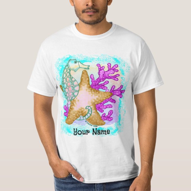 Seahorse starfish Friends t-shirt (Front)