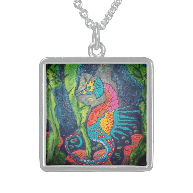 Seahorse Sterling Necklace (Front)