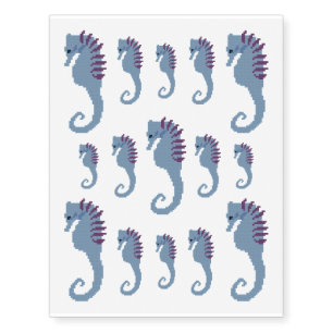 Seahorse Temporary Tattoos