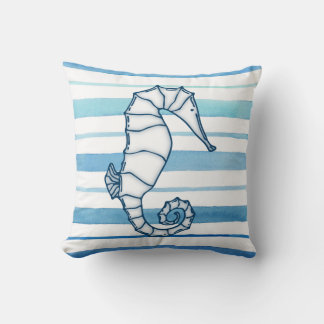 Seahorse Throw Pillow