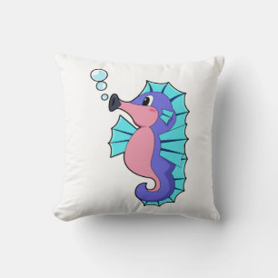Seahorse Throw Pillow
