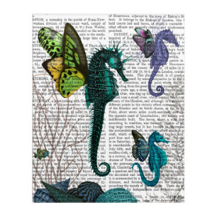 Seahorse Trio With Wings Acrylic Print