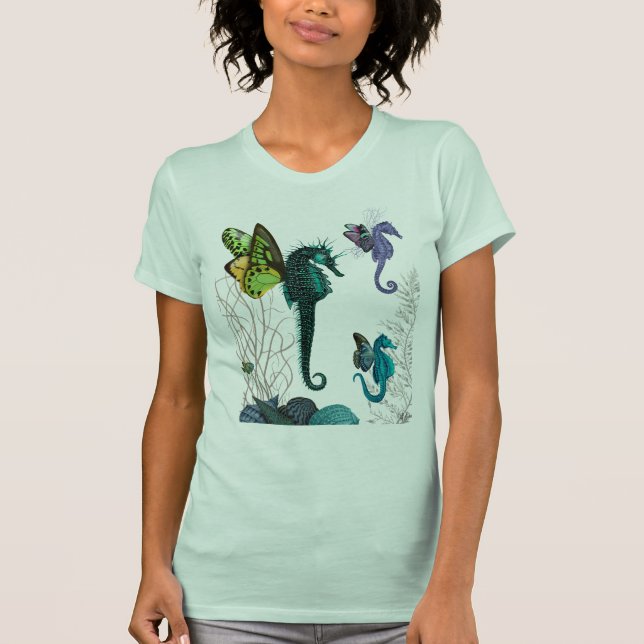 Seahorse Trio With Wings T-Shirt (Front)