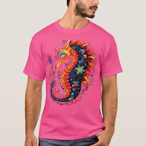 Seahorse Valentine Day T_Shirt