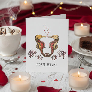 Seahorse Valentine's Day Card