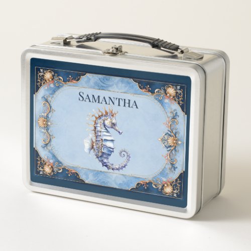 Seahorse wedding bridal party goody box favor